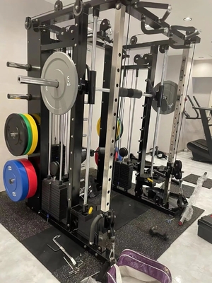 Tubos de aço Q235 Commercial All-in-One Funcional Treinador Multifunção Smith Machine