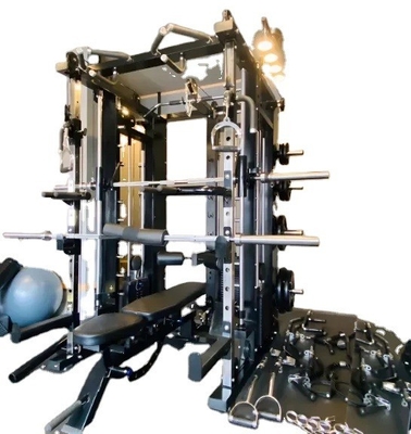 Tubos de aço Q235 Commercial All-in-One Funcional Treinador Multifunção Smith Machine