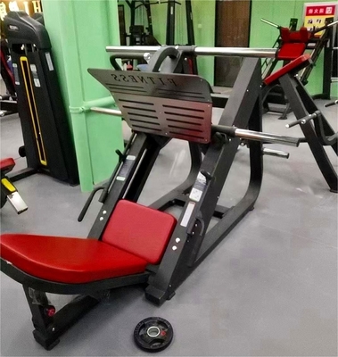 Equipamento de ginástica de aço Máquina de prensagem de pernas de carregador médio para fitness interno