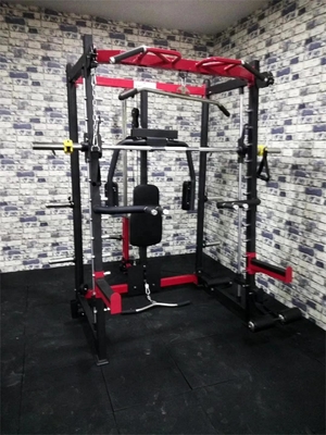 Equipamento de ginástica em casa para treinamento de força Multifunção Power Squat Rack Smith Machine