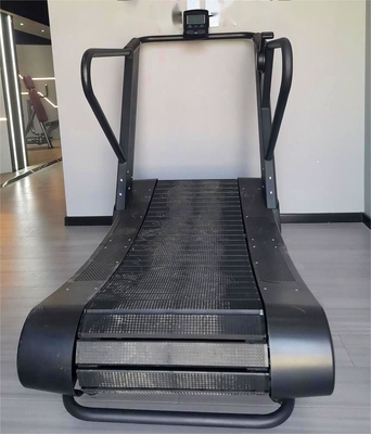 Q235 Equipamento de ginástica comercial Corredor de ar não motorizado Corredora manual Curva de esteira 165kg