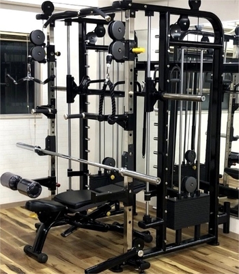 Equipamento de ginástica em casa grande Máquina Smith multifuncional para treino de corpo inteiro