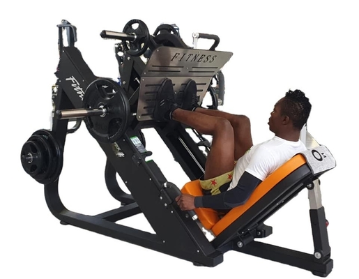 Equipamento de ginástica de pressão de pernas aço de carregador médio para fitness interno exercício de musculação