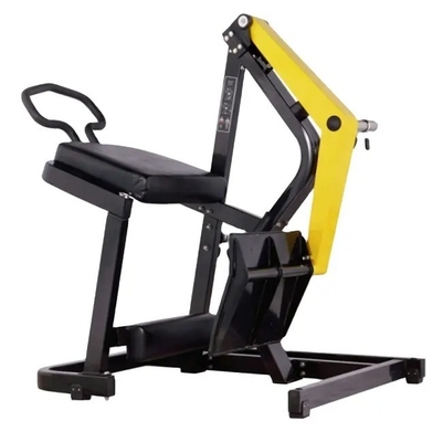 Máquina de remo com placa de aço para treino de força e treino muscular nas costas no ginásio
