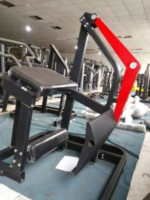 Máquina de remo com placa de aço para treino de força e treino muscular nas costas no ginásio
