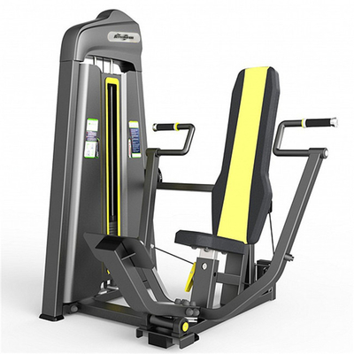 Máquina de treinamento funcional de pressão de peito assentada em aço para treinamento de força de musculação