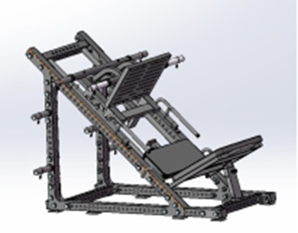 Medium Loader Plate Loaded Leg Press Hack Squat A adição perfeita para o seu ginásio em casa