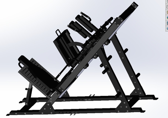 Medium Loader Plate Loaded Leg Press Hack Squat A adição perfeita para o seu ginásio em casa