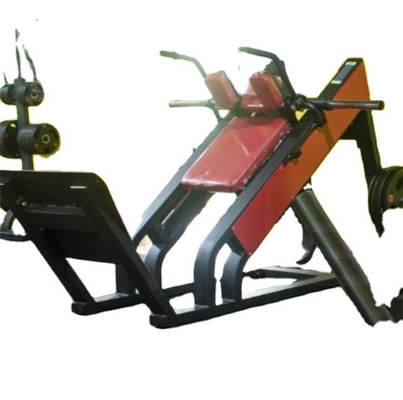 Máquina de empilhadeira de peso de aço 45 graus Slide Hack Press de perna Slide Hack Squat para ginásio comercial