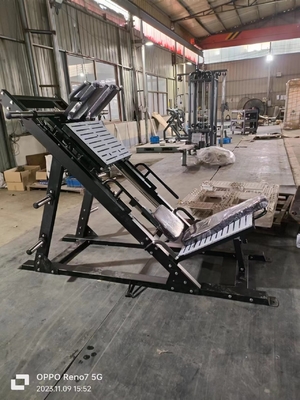 Máquina de agachamento de pernas de pressão de função dupla ajustável para ginásio comercial