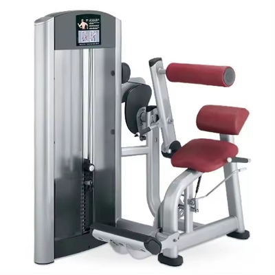 Equipamento de ginástica comercial Máquina de exercício de costas ajustável com 1500*1200*1750 mm de tamanho