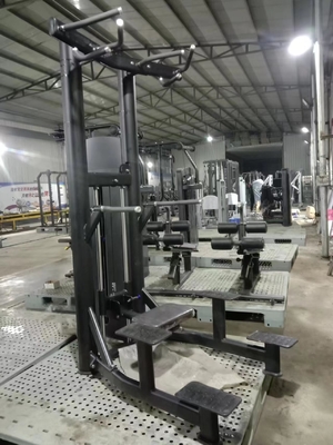 Barra de puxa e máquina de mergulho para tríceps Deltoides Treino usando função de fitness esportivo