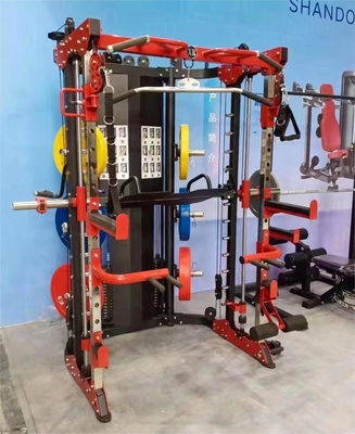 Estilo de treino esportivo Multifuncional Power Squat Rack e Smith Machine para treinamento