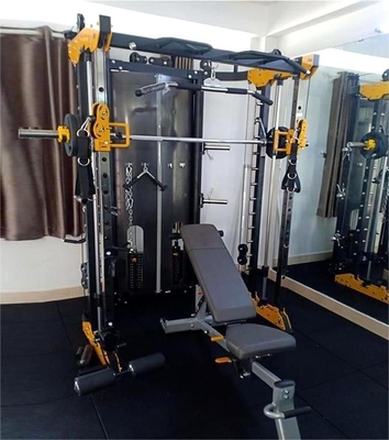 Advanced Commercial Gym Cable Crossover Power Squat Rack Smith Machine Treinador Multifuncional