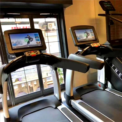 Fitness Center/GYM ABS madeira de plástico de mão teste de frequência cardíaca esteira 42-44cm largura