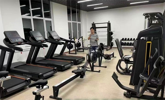 Máquina de corrida elétrica de velocidade ajustável esteiras para treino cardiovascular em ginásio comercial