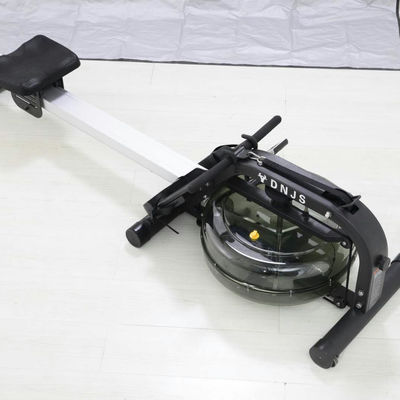 Máquina de remo aquático dobrável com função de dobragem em equipamentos de ginástica