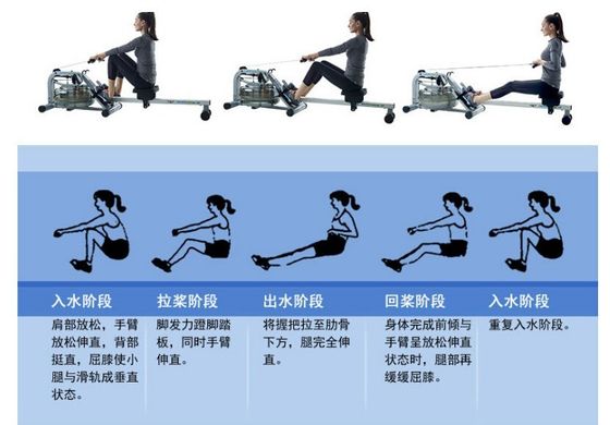 Unisex 35kg Indoor Folding Sitting Air Rowing Machine Top escolha para exercícios cardio
