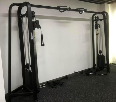 Equipamento de ginástica comercial Máquina de cruzamento por cabo ajustável de várias estações com carregador médio