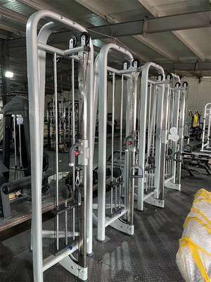 Equipamento de ginástica comercial Máquina de cruzamento por cabo ajustável de várias estações com carregador médio