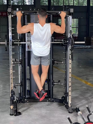 Treinamento de musculação Máquina Smith multifunção com levantamento de peso personalizável