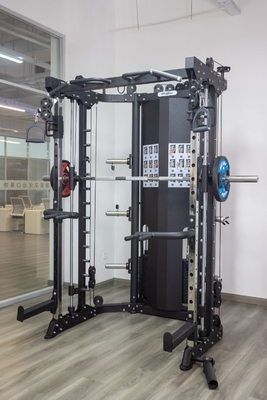Treinamento de musculação Máquina Smith multifunção com levantamento de peso personalizável