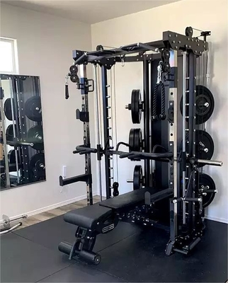 Treinamento de musculação Máquina Smith multifunção com levantamento de peso personalizável