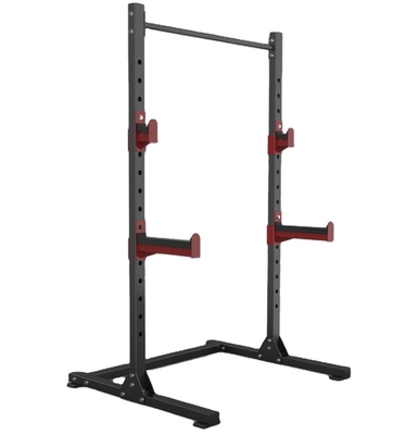 Equipamento de treino de ginástica em casa dobrável Banco de peso Barra de barraca Meia barra de agachamento para casa