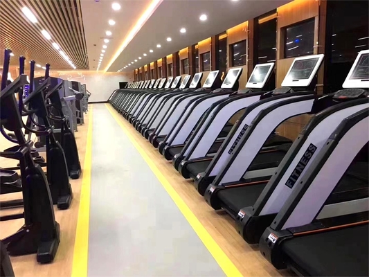 Equipamento de ginástica comercial Q235 LCD touch screen treadmill para treino de força em casa