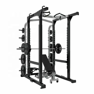 Construção corporal de aço fitness ginásio multifuncional Power Cage para pressão de pernas e remo