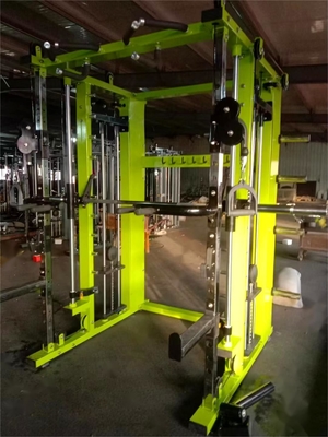 Home Gym Power Cage Squat Rack com máquina Smith multifuncional e levantamento de peso