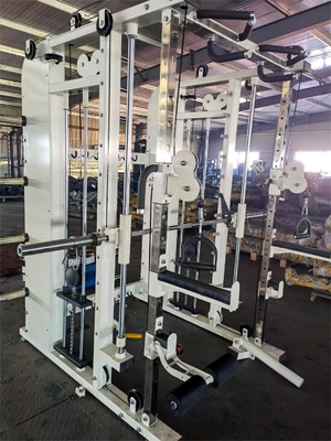 Home Gym Power Cage Squat Rack com máquina Smith multifuncional e levantamento de peso