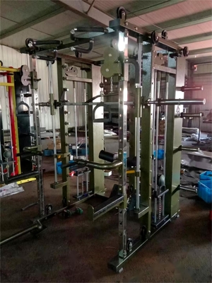 Home Gym Power Cage Squat Rack com máquina Smith multifuncional e levantamento de peso