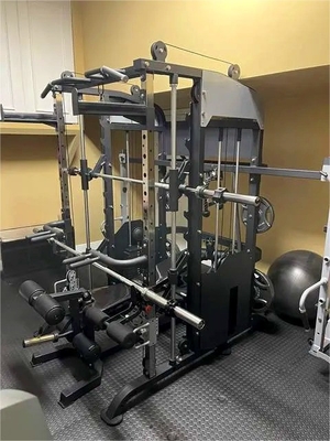 Equipamento de treino em casa Power Cage Squat Rack com máquina Smith multifunção