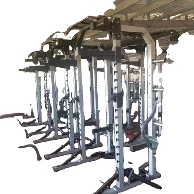 Meia Jaula Banco Prensa Smith Máquina Multifuncional Fitness Rack com função de halteres