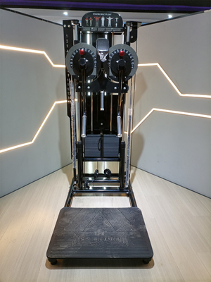 Máquina de exercício físico de ginástica em pé com carga de pin seleção 1400 * 760 * 1960 mm