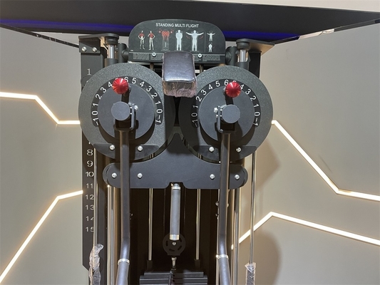 Máquina de exercício físico de ginástica em pé com carga de pin seleção 1400 * 760 * 1960 mm