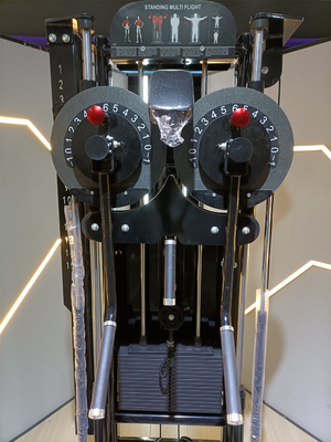Máquina de exercício físico de ginástica em pé com carga de pin seleção 1400 * 760 * 1960 mm