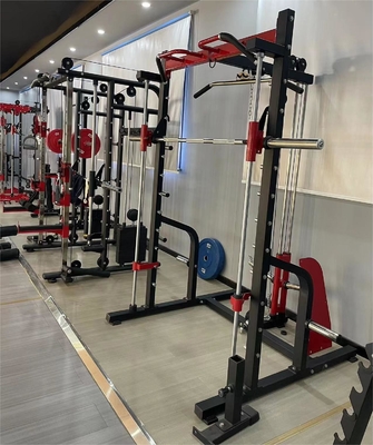 Caixa de energia do ginásio de fitness com placas de parachoques e estação de levantamento de peso 1370*1970*2200mm