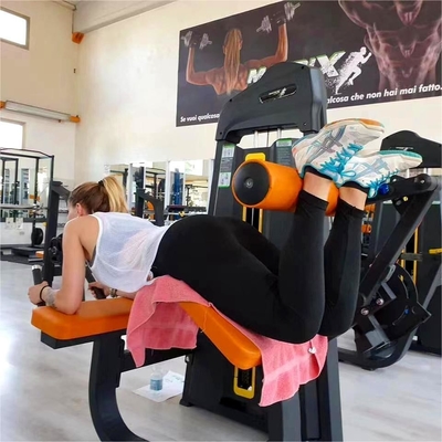 Máquina de resistência de 1500*1200*1750mm com carregamento de alfinetes para enrolamento de pernas inclinadas e exercício de pernas sentadas