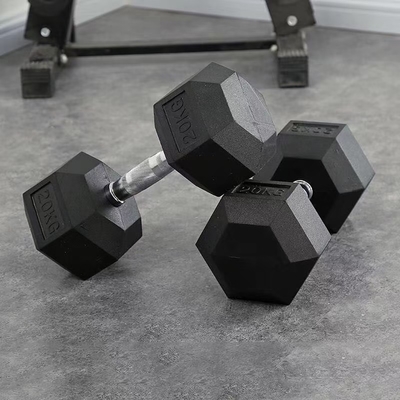Commercial 20KG Hex Dumbbell de borracha A escolha definitiva para os entusiastas de fitness