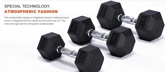 Commercial 20KG Hex Dumbbell de borracha A escolha definitiva para os entusiastas de fitness