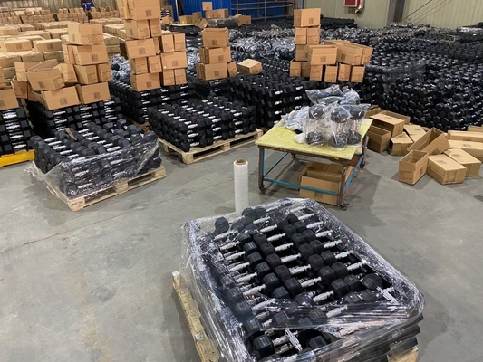 Commercial 20KG Hex Dumbbell de borracha A escolha definitiva para os entusiastas de fitness