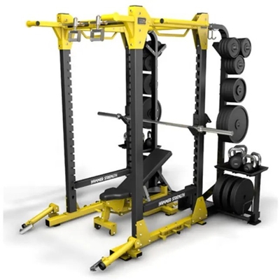 Equipamento de ginástica de carga média para levantamento de peso Combo Rack Exercício de força muscular
