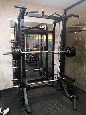 Rack de ginástica multifuncional de treinamento abrangente para perna Peito traseiro Press Power Cage Squat