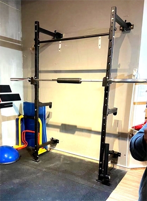 Equipamento de ginástica em casa levantamento de peso exercícios dobráveis montados na parede