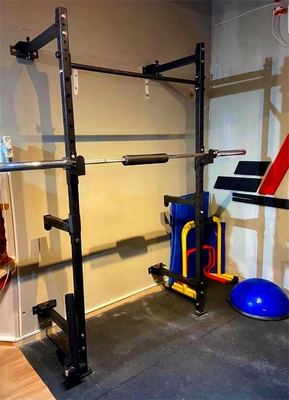 Equipamento de ginástica em casa levantamento de peso exercícios dobráveis montados na parede