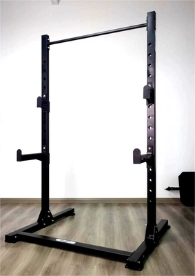 Unisex Bodybuilding Fitness Power Plate com banco de peso Barra Barbell Half Squat Rack