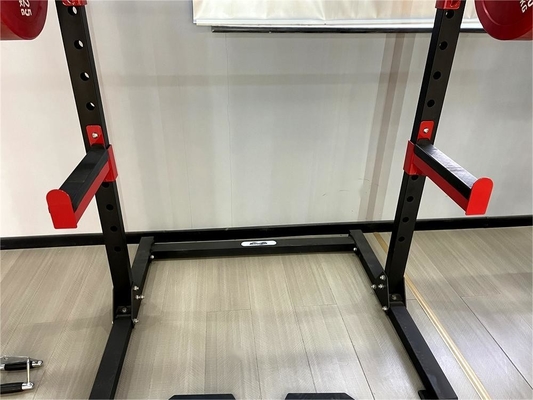 Unisex Bodybuilding Fitness Power Plate com banco de peso Barra Barbell Half Squat Rack