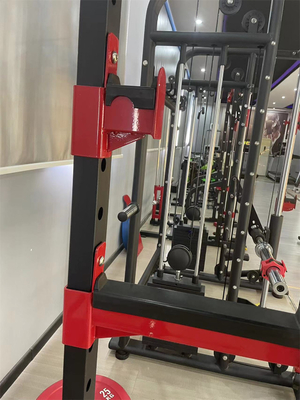 Unisex Bodybuilding Fitness Power Plate com banco de peso Barra Barbell Half Squat Rack